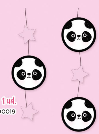 CADENETA DECORATIVA PANDA NIÑA