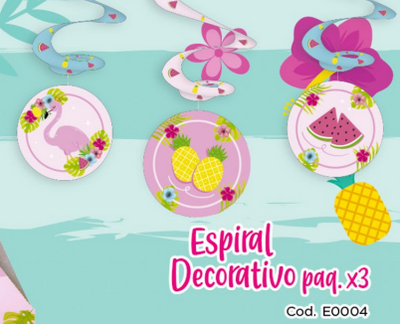 Espirales Decorativos Aloha (x3u)