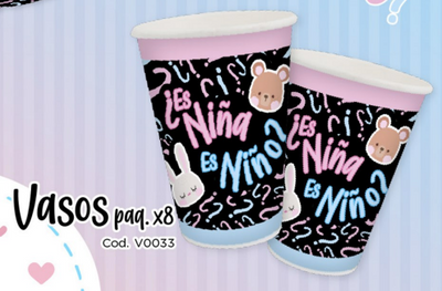 Vasos x 8UD Gender Reveal