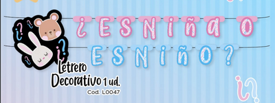 Letrero - Gender Reveal