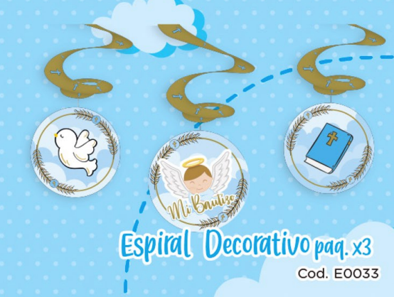 ESPIRAL X3 UD MI BAUTIZO NIÑO