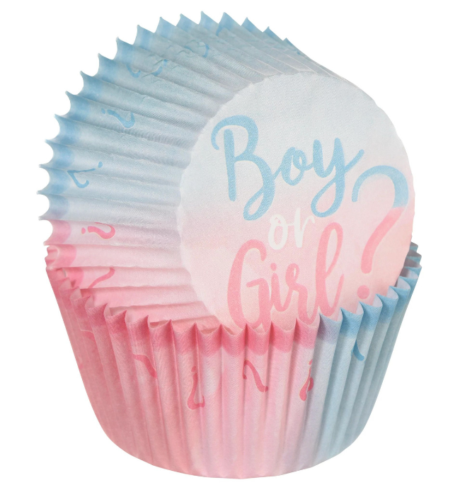 Gender Reveal Baking Cups (x75u)