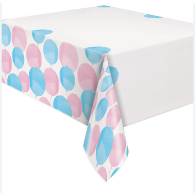 Gender Reveal Party Plastic Rectangular Tablecover 54in x 84in