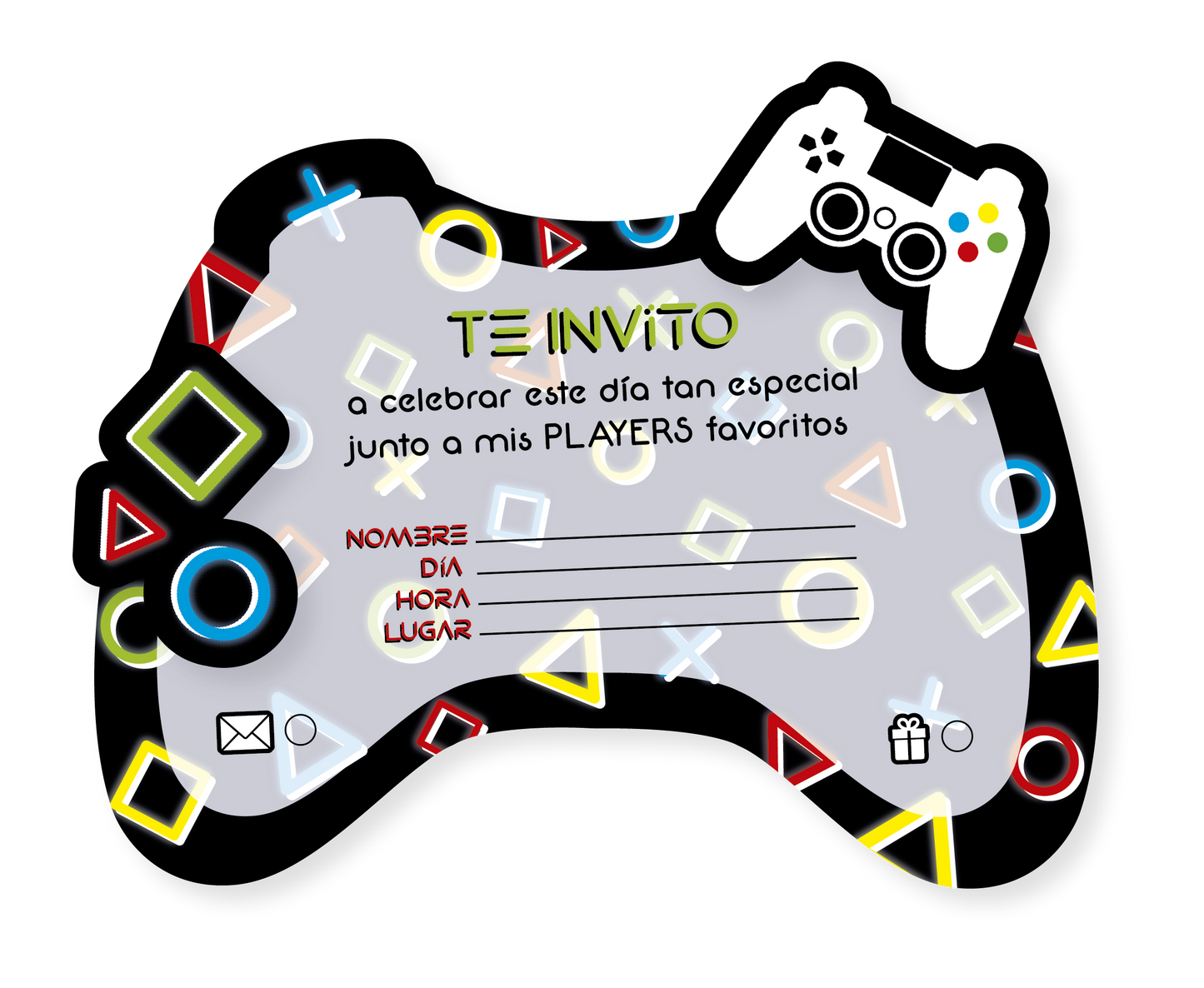 TARJETA X 6 UD VIDEO GAME