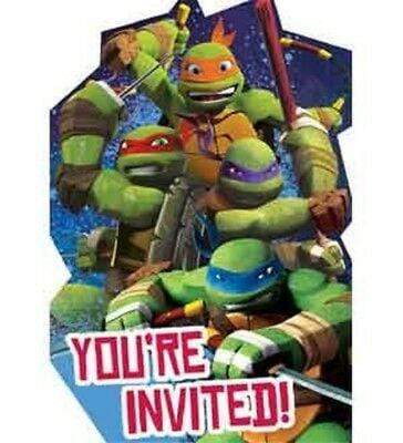 Teenage Mutant Ninja Turtles Invitations 8pcs