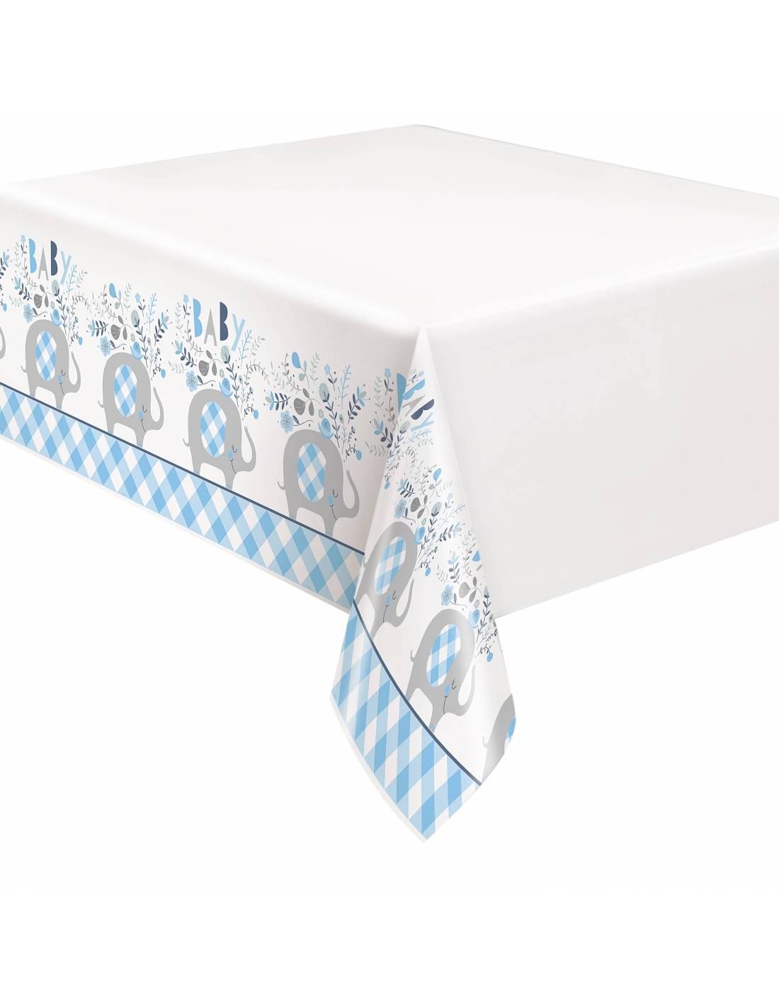 Mantel Plástico Blue Elephant 54x84in (x1u)