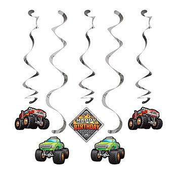 Monster Truck Danglers Colgantes Remolino Decoración