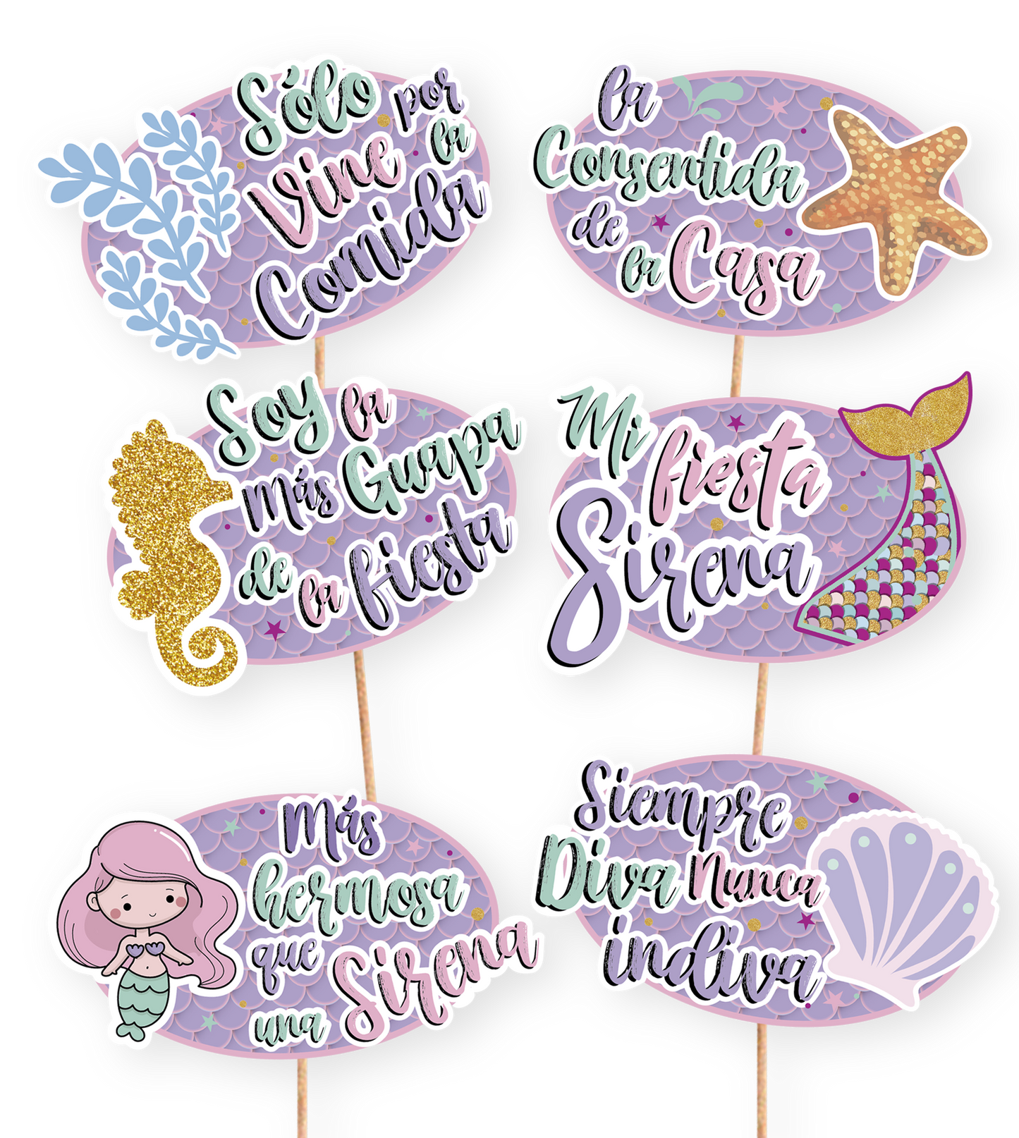 PIN SELFIE X 6 SIRENA