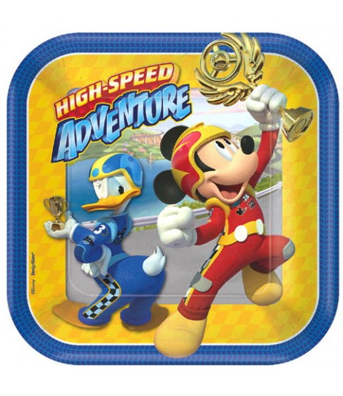 Mickey Road Platos Descartables
