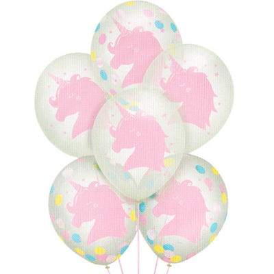 Globos Latex Confeti Arco Iris Unicornio