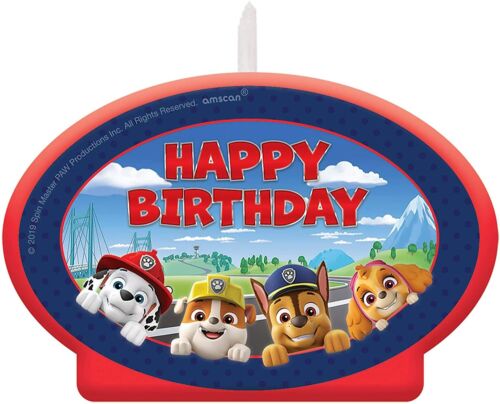Vela Paw Patrol "Happy Birthday" (x1u)