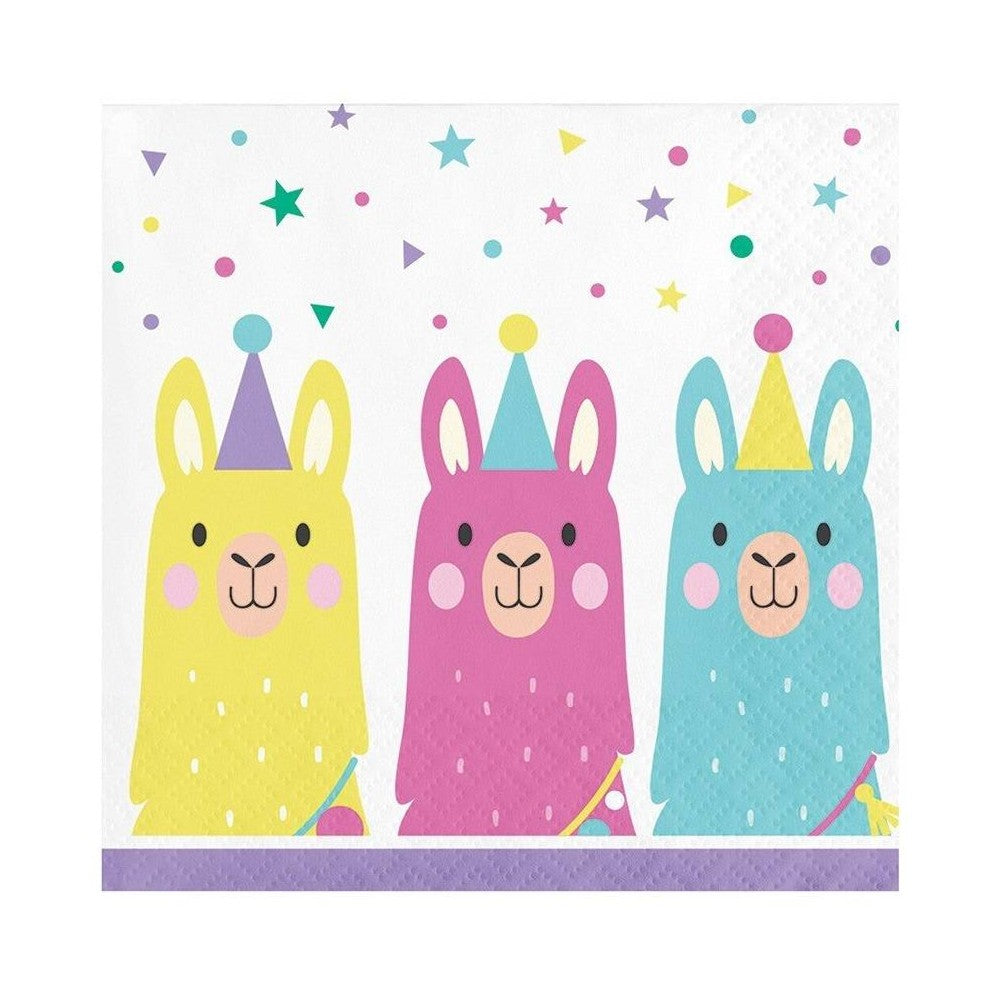 Llama Party Servilletas Pequeñas