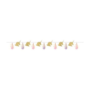Unicorn Sparkle Tissue Garland 6.5ft (x1u)