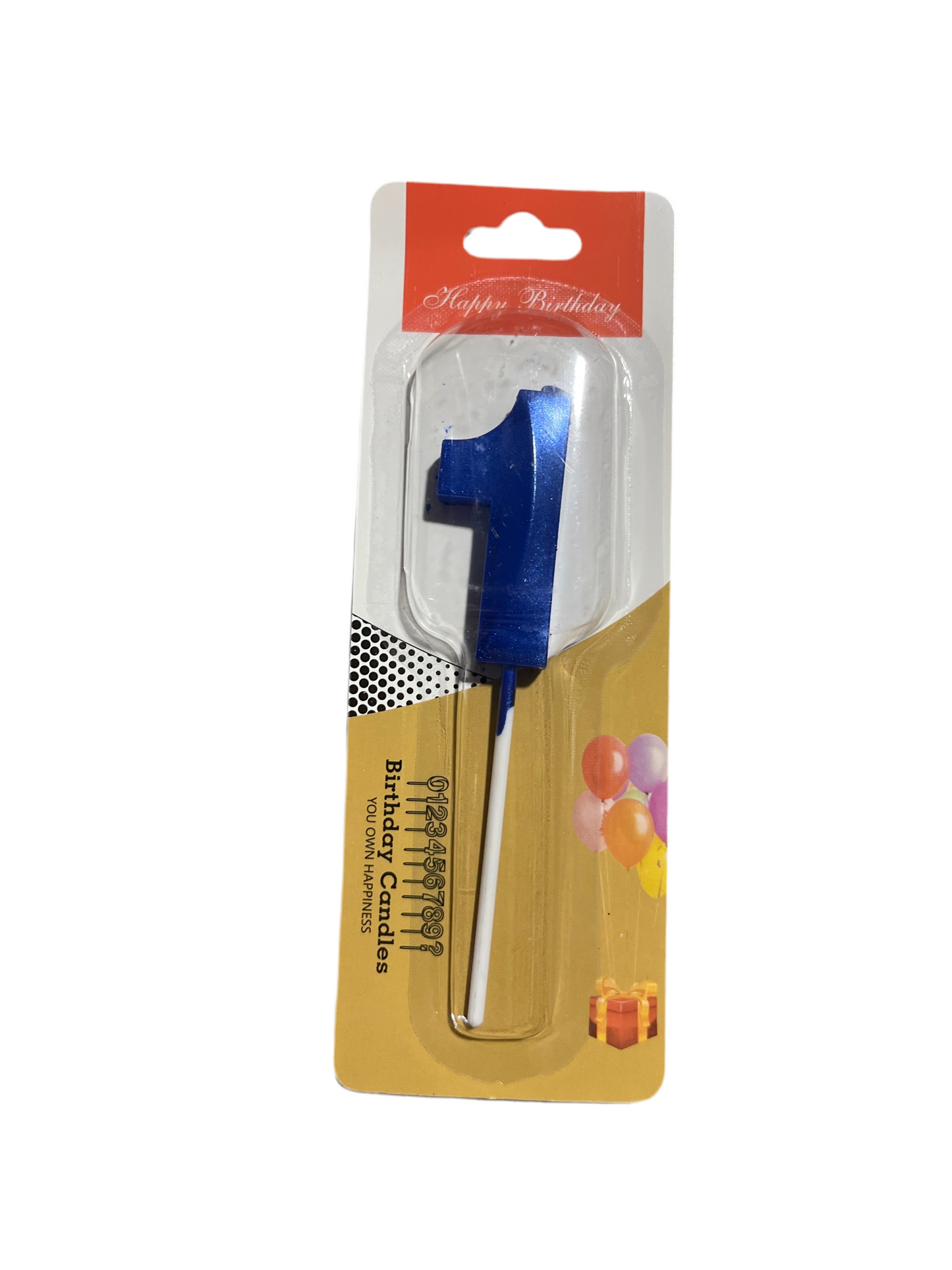 Vela de Numero (Colores Metalizado)