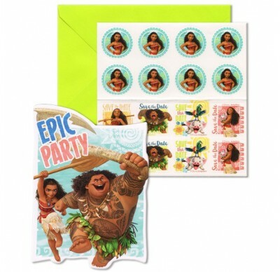 Moana Invitations (x8u)