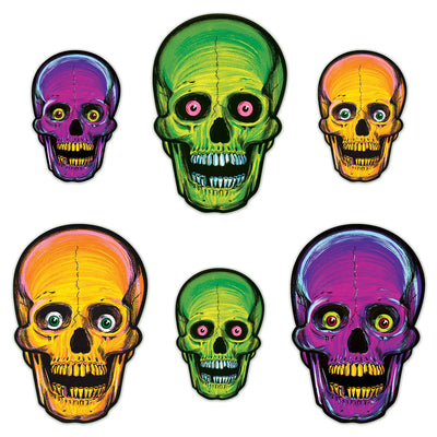 Halloween Cutouts Skull (x6u)