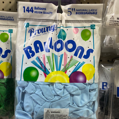 Globos 5" 144pcs - Macaron Blue