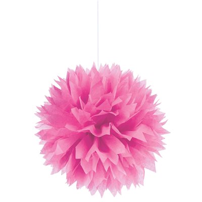 POM POM FUCSIA ESPONJOSO (3) COLGANTE