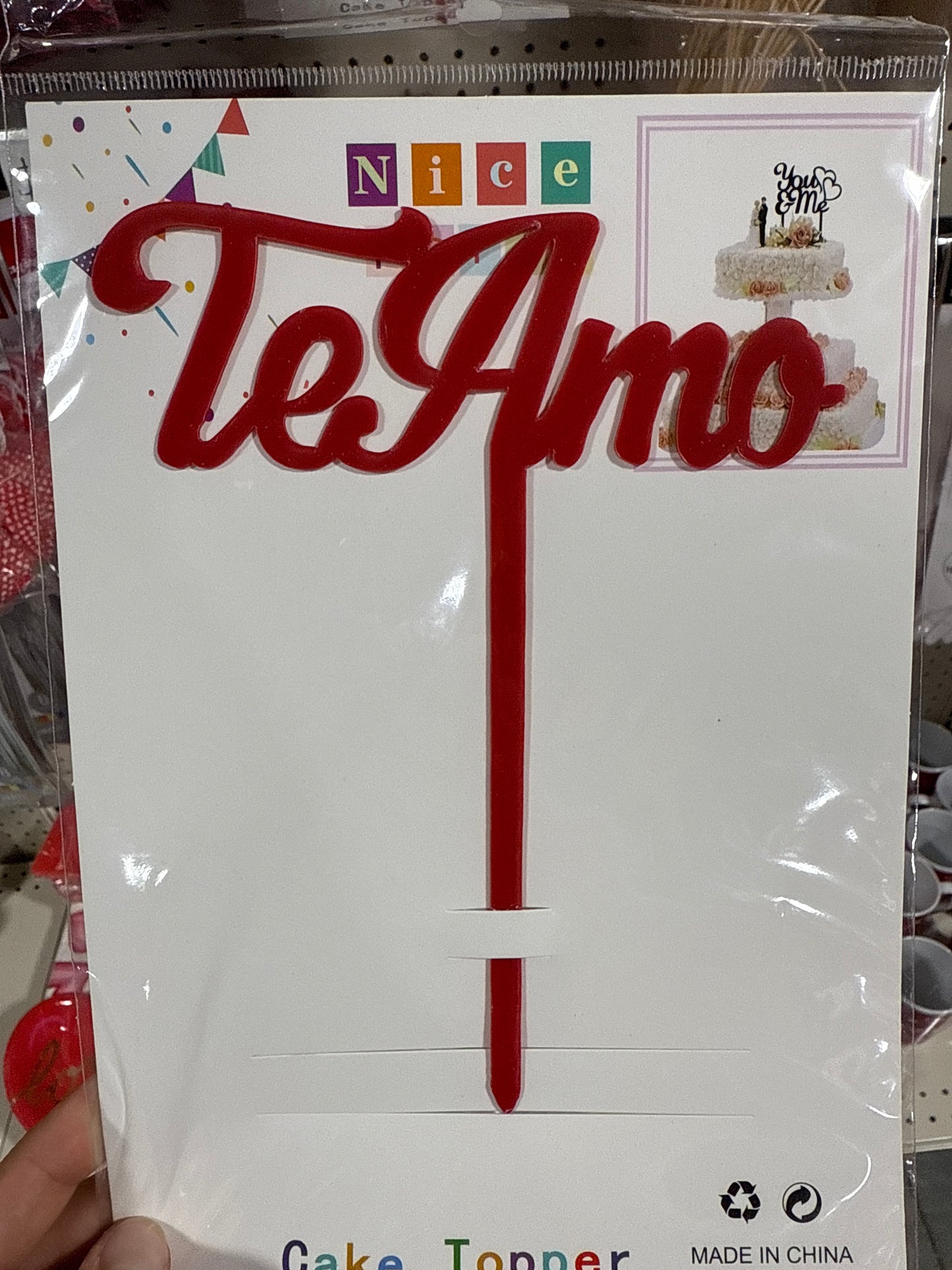 Caketopper Valentine (Variedad de diseños)