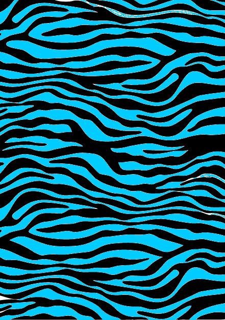 Mantel Azul Zebra Animal Print (x1u)