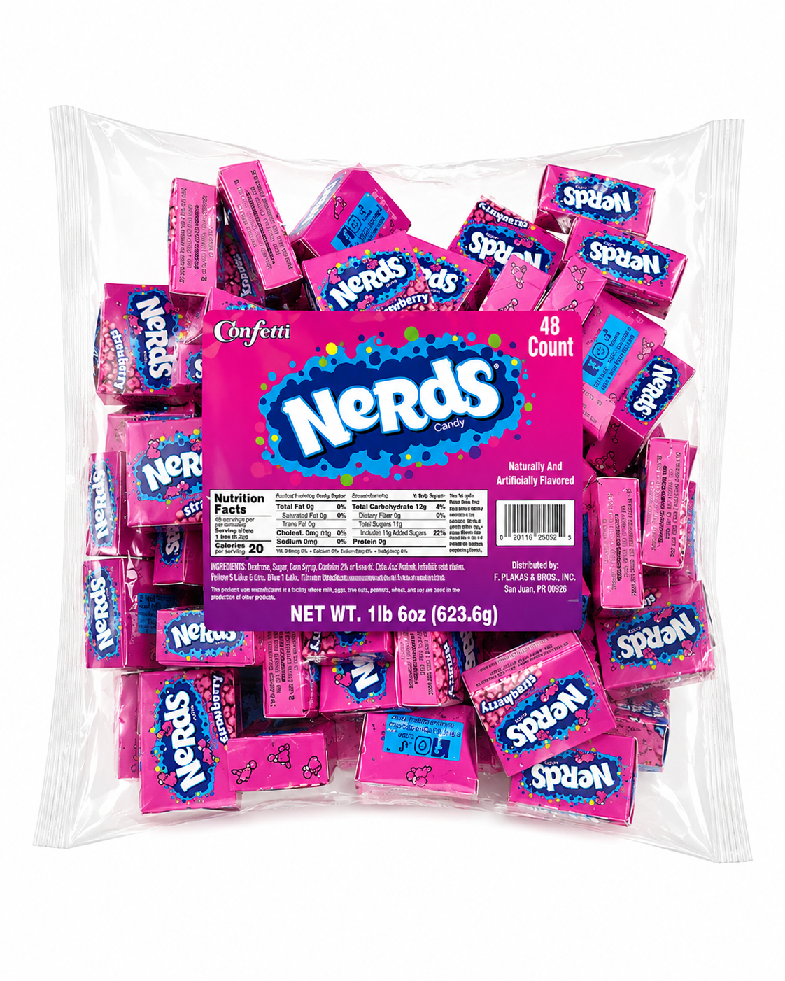 Mini Nerds Strawberry 48ct