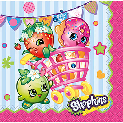 Shopkins Beverage Napkins (x16u)