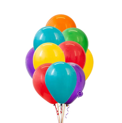 Latex Balloon 12" Happy Assorted (x12u)