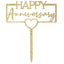 Happy Anniversary Cake Topper (x1u)
