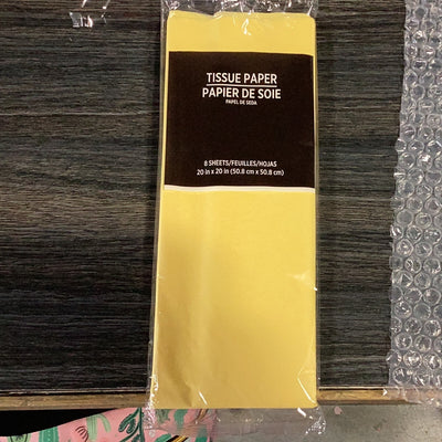 TISSUE - YELLOW 8 COUNT