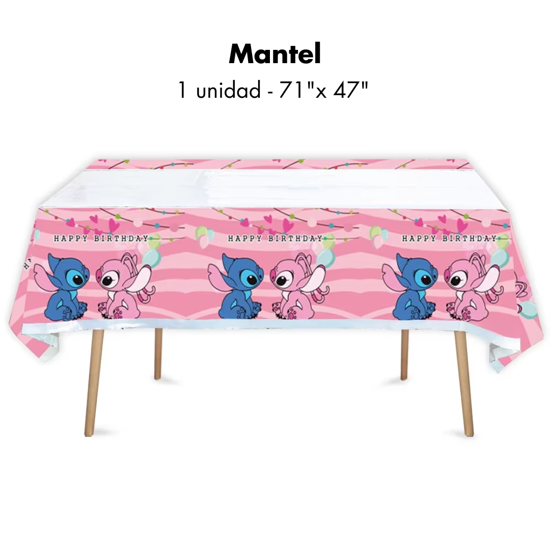 Stitch y Angel Mantel (x1u)