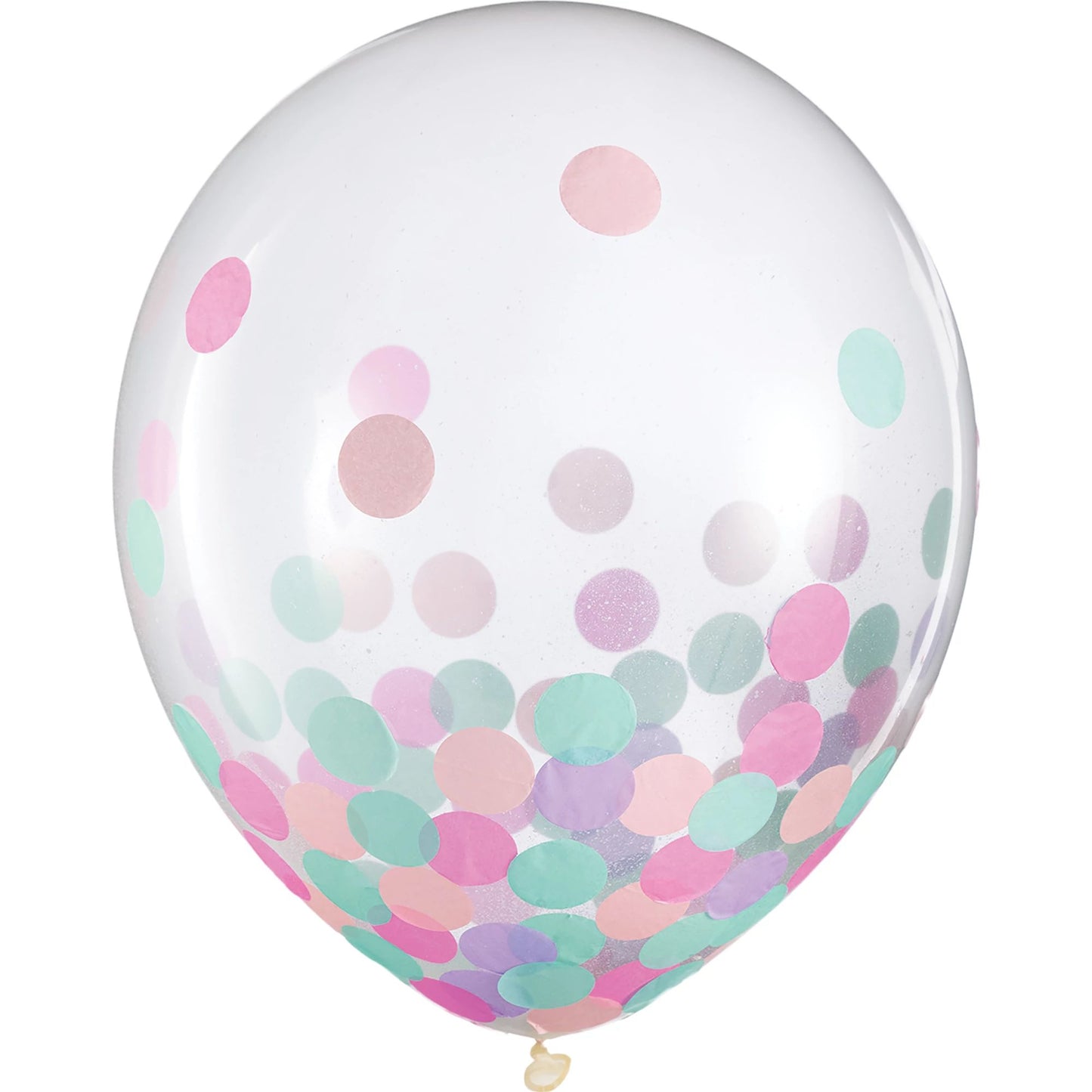 Latex Balloons w/ Confetti, 12" - "Girl"