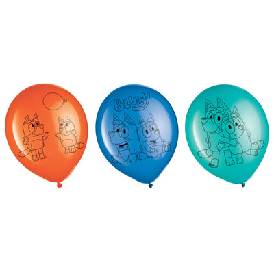 Bluey Latex Balloons 12" (x6u)