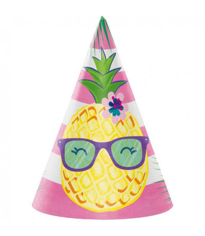 Pineapple and Friends Party Hats (x8u)