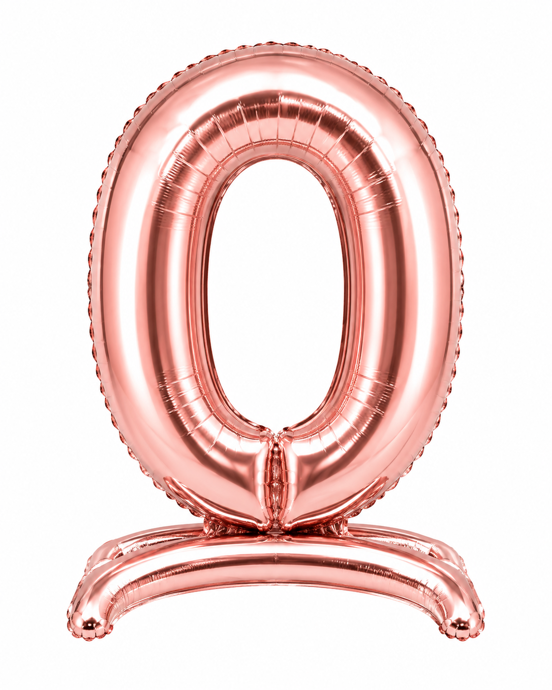Standing Foil Number Balloon Rose Gold 28"