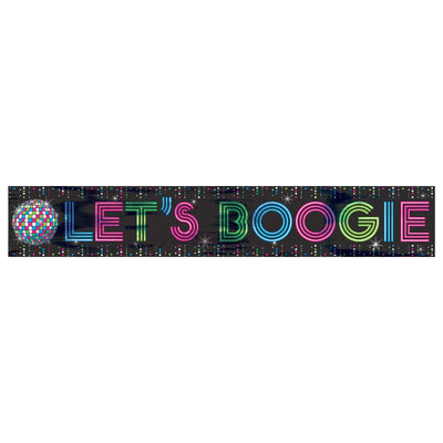Disco 70's Foil Banner