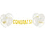 Congratulations Banner and Ballons (x1set)