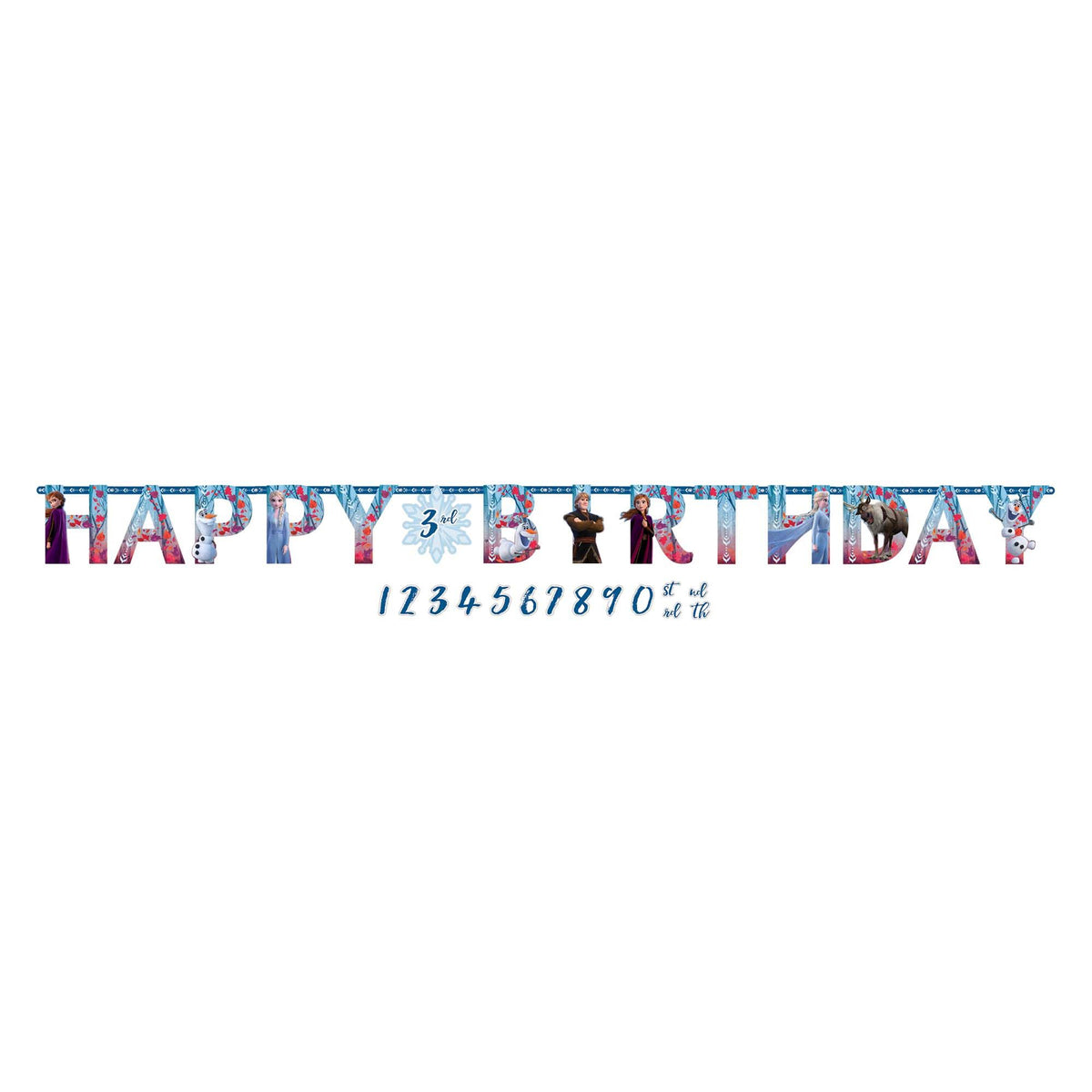 Frozen 2 Jumbo Add-An-Age Letter Banner (x1u)