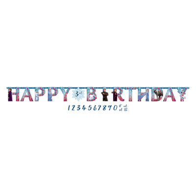 Frozen 2 Jumbo Add-An-Age Letter Banner (x1u)