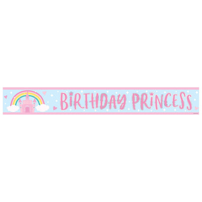 Princess Castle Birthday Foil Banner
