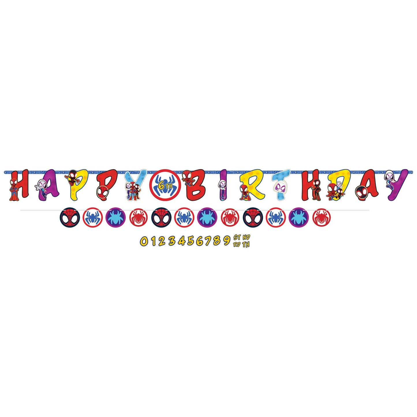 Spidey and His Amazing Friends Jumbo Letter Banner