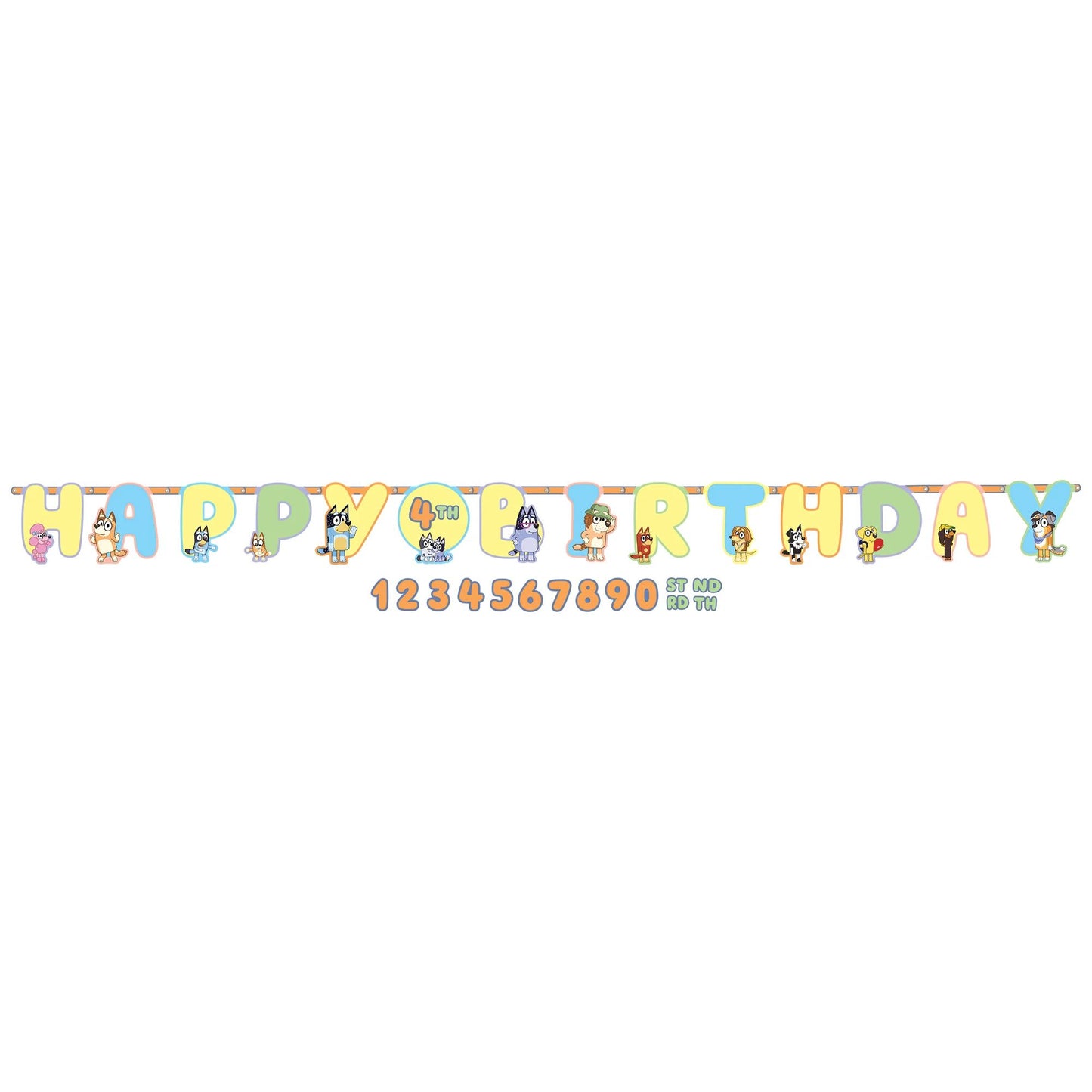 Banderín Jumbo Bluey "Add-An-Age" – 10" x 10.5'