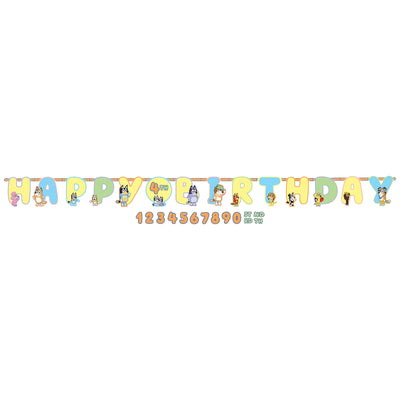 Banderín Jumbo Bluey "Add-An-Age" – 10" x 10.5'
