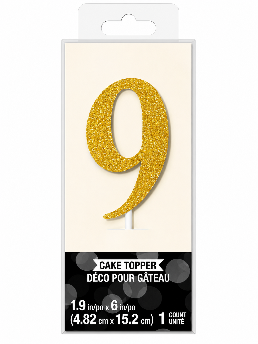 Number Cake Topper Gold