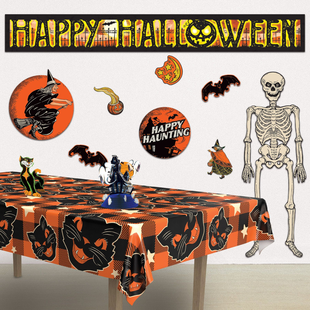 Metallic Happy Halloween Fringe Banner 5ft