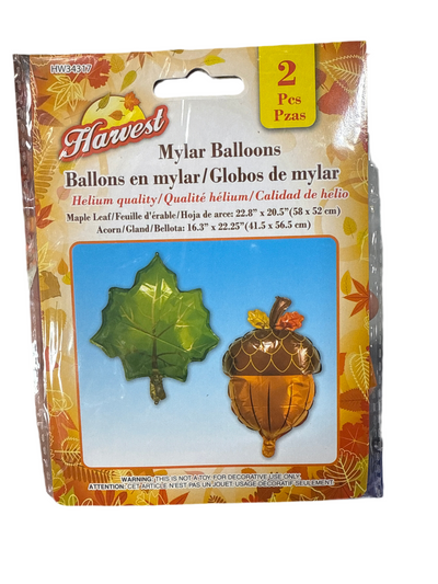 Globos Hoja y Bellota Thanksgiving (x2u)