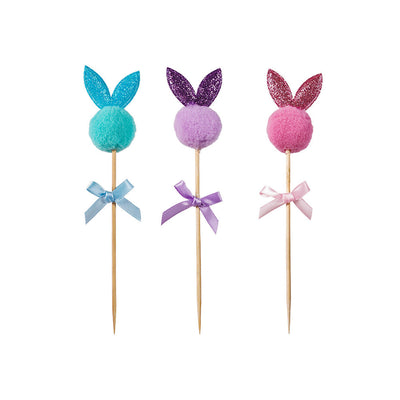 Pascua Pom Pom Bunny Pick (x4u)