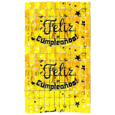 Cortina Foil "Feliz Cumpleaños"