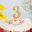 Glittered Stick Numbers Gold (x4u)