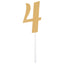 Glittered Stick Numbers Gold (x4u)