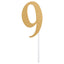 Glittered Stick Numbers Gold (x4u)